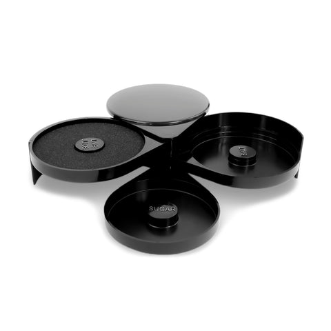 Escarchador de vasos con 3 bandejas giratorias y esponja