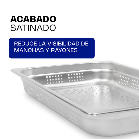 Inserto de Acero Inoxidable Perforado Entero