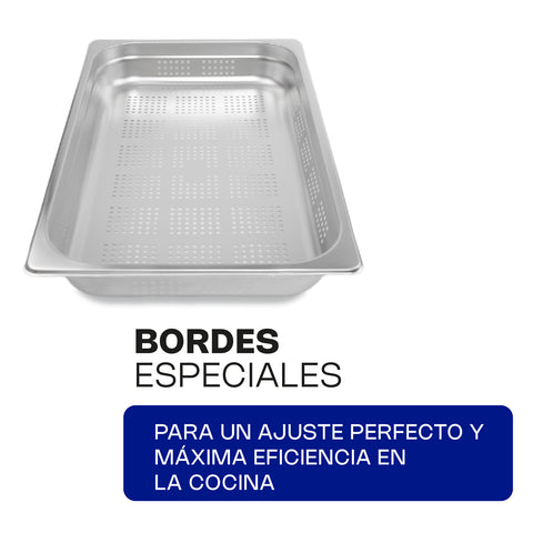 Inserto de Acero Inoxidable Perforado Entero