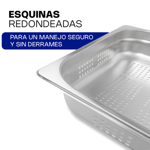 Inserto de Acero Inoxidable Perforado Entero