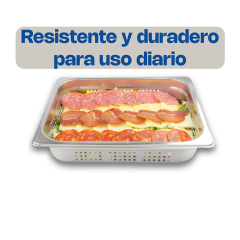 Inserto de Acero Inoxidable Perforado Medio