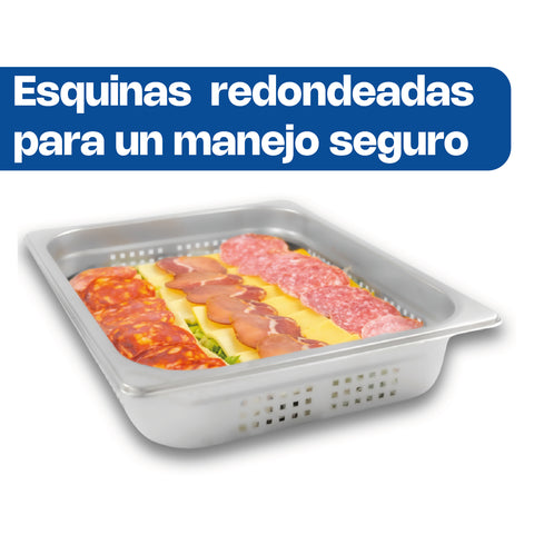 Inserto de Acero Inoxidable Perforado Medio