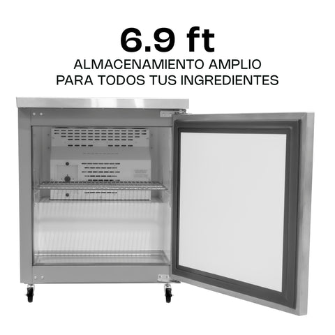 Mesa Refrigerada Bajo Barra