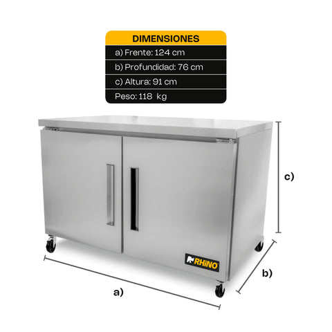 Mesa Refrigerada Bajo Barra