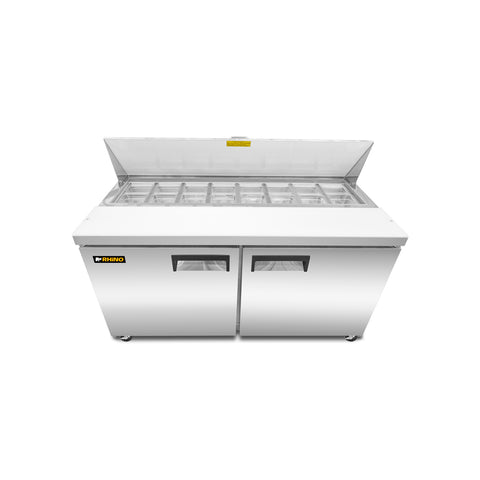 Mesa Refrigerada de Acero Inoxidable para Preparación 15.2 pies