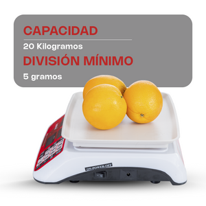 Báscula Electrónica Multifunciones 20 kg