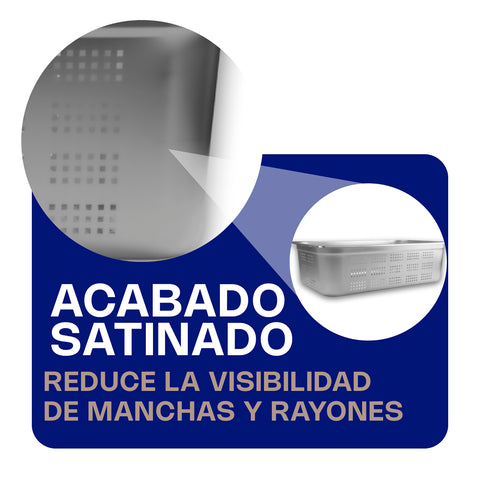 Inserto de Acero Inoxidable Perforado Entero