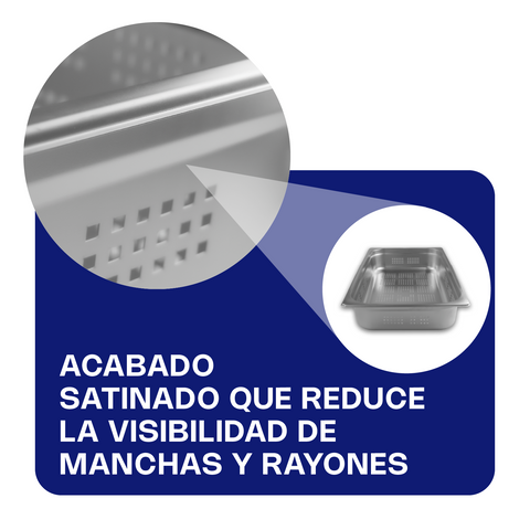Inserto de Acero Inoxidable Perforado Entero