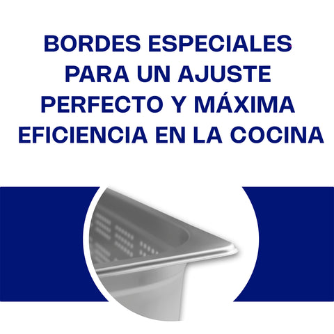 Inserto de Acero Inoxidable Perforado Entero