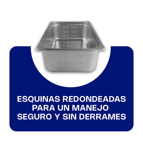 Inserto de Acero Inoxidable Perforado Entero