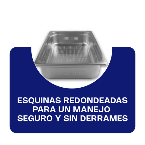 Inserto de Acero Inoxidable Perforado Entero
