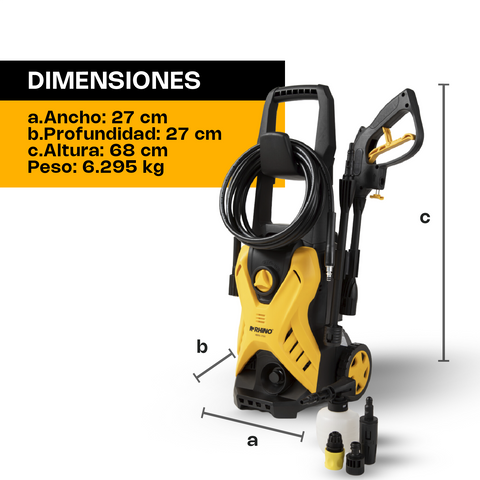 Hidrolavadora de Alta Presión 1 700 PSI