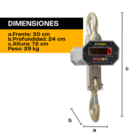 Báscula Electrónica Colgante BAC-10T