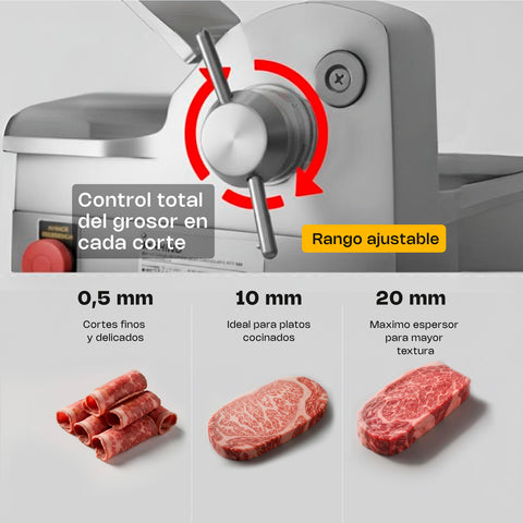 Rebenadora de Carne Semi Congelada 350 mm