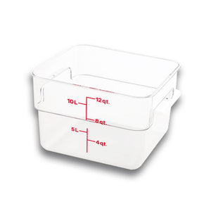 Recipiente Cuadrado de Policarbonato 12 qt