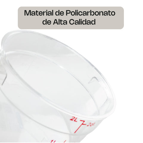 Recipiente de policarbonato redondo