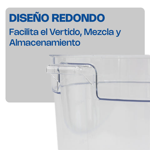 Recipiente de policarbonato redondo