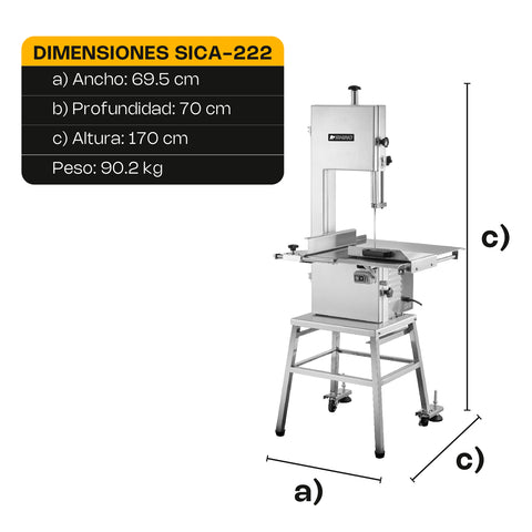Sierra Carnicera 222 cm
