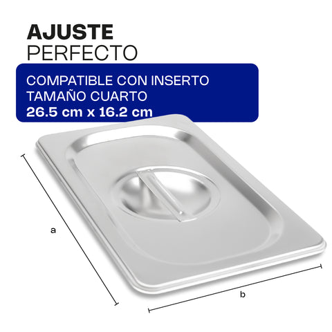 Tapa para Inserto, Tamaño Cuarto