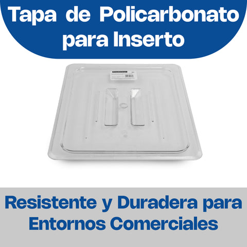Tapa de Inserto de Policarbonato, Tamaño Medio