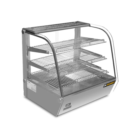 Vitrina Caliente sobre Mostrador 120L