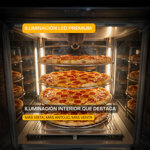 Vitrina Calentadora de Pizza 177L