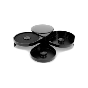 Escarchador de vasos con 3 bandejas giratorias y esponja